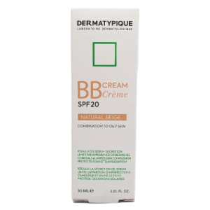 بی بی کرم SPF20 درماتیپیک مناسب پوست چرب و مختلط بژ طبیعی 30 میلی لیتر