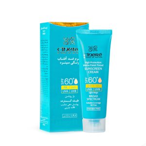 کرم ضد آفتاب رنگی سینره SPF60 بژ روشن